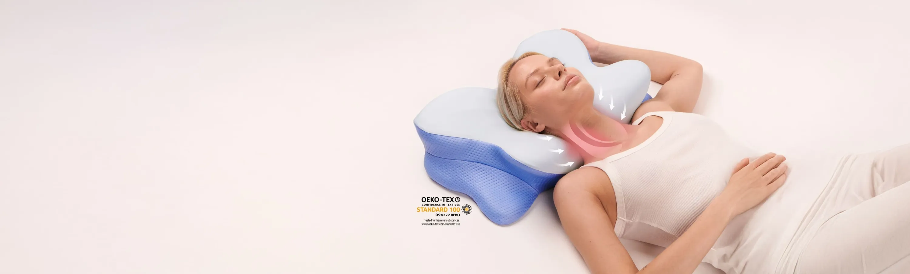 Compact profile of the Derila Ergo pillow